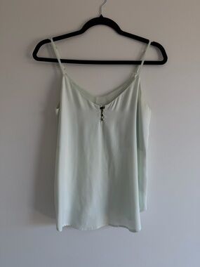 Dynamite Mint Green Camisole | Button Detail Tank | Adjustable Straps | Size XS